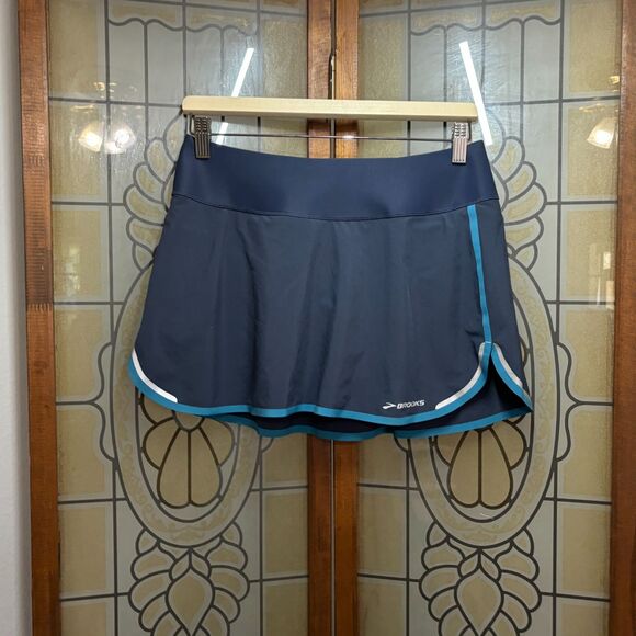 Brooks For Women Running Tennis Pickleball Skirt Style 220666 Navy Size S - Picture 1 of 9